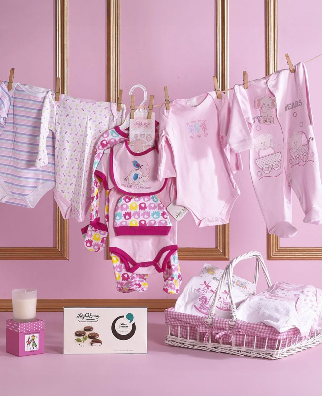 Baby Girl New-Born Bundle Gift Basket